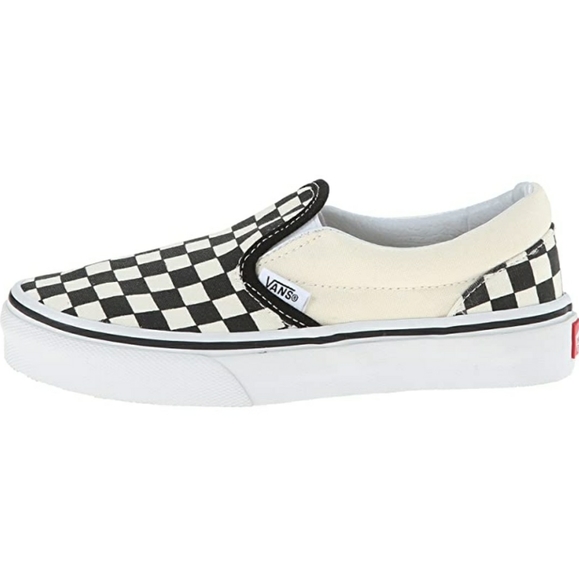 Vans Classic Checkerboard White & Black Slip-On Sh - Picture 4 of 14